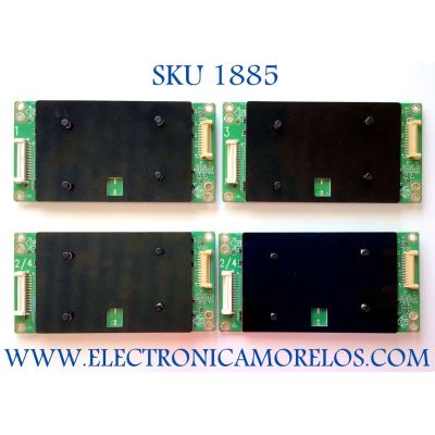 KIT COMPLETO DE LED DRIVER PARA TV VIZIO / NUMERO DE PARTE LNTVFW14ZXAA2 / LNTVFW14ZXAA6 / LNTVFW14ZXXA2 / 715G7530-P02-000-004Y / 715G7530-P01-001-004Y / 715G7530-P01-002-004Y / PANEL TPT550U2-EQLSHA.G REV:S1A / MODELO P55-C1 LTM7TMAS / P55-C1